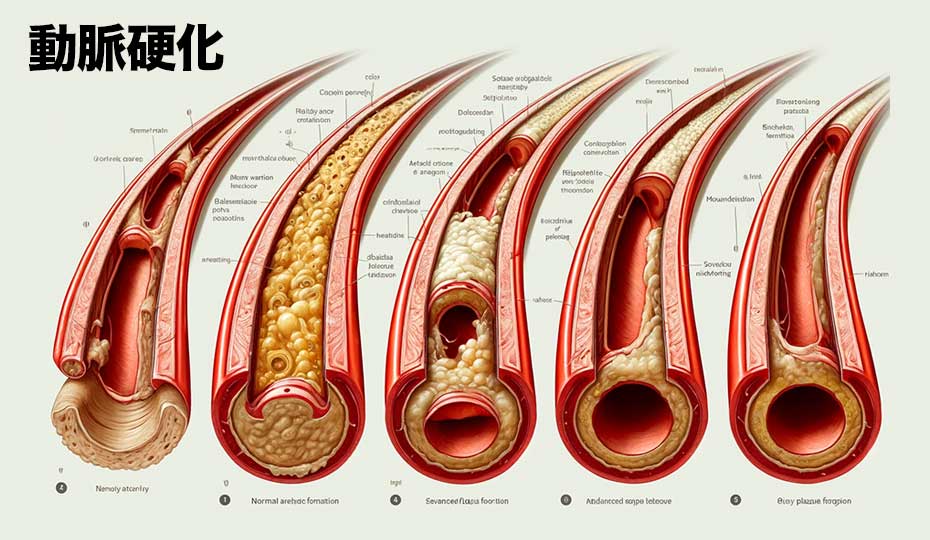 動脈硬化の血管の様子