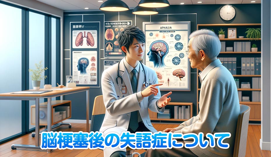 言葉が途切れがちな脳梗塞後の失語症について